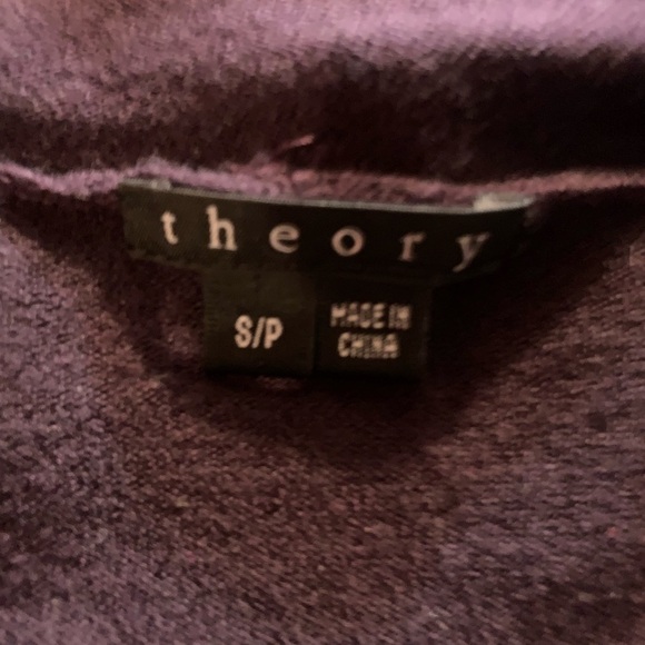 Theory Wool Blend, Drape Front, Open Cardigan with pockets Size Small. - Picture 7 of 8